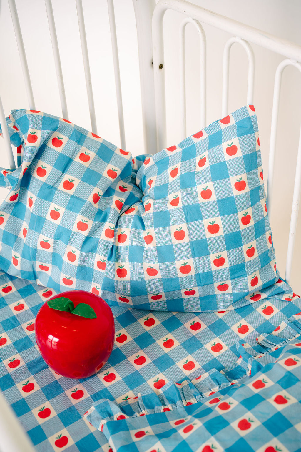 Apple Patch Frill Sheet Set