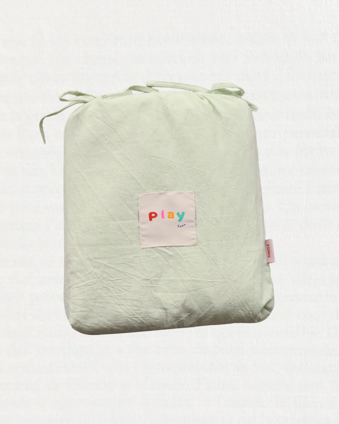 Sample Pistachio Palette Reversible Quilt Cover Set - SINGLE Sky Reverse side