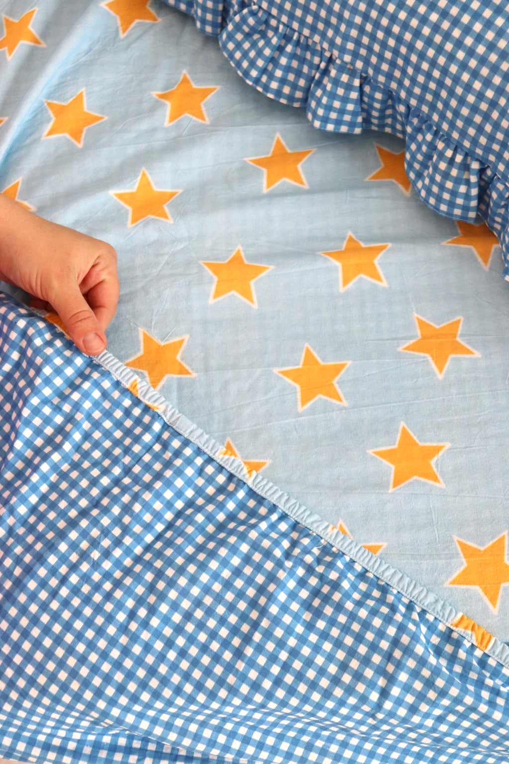 Star Gazer Reversible Fitted Sheet Set