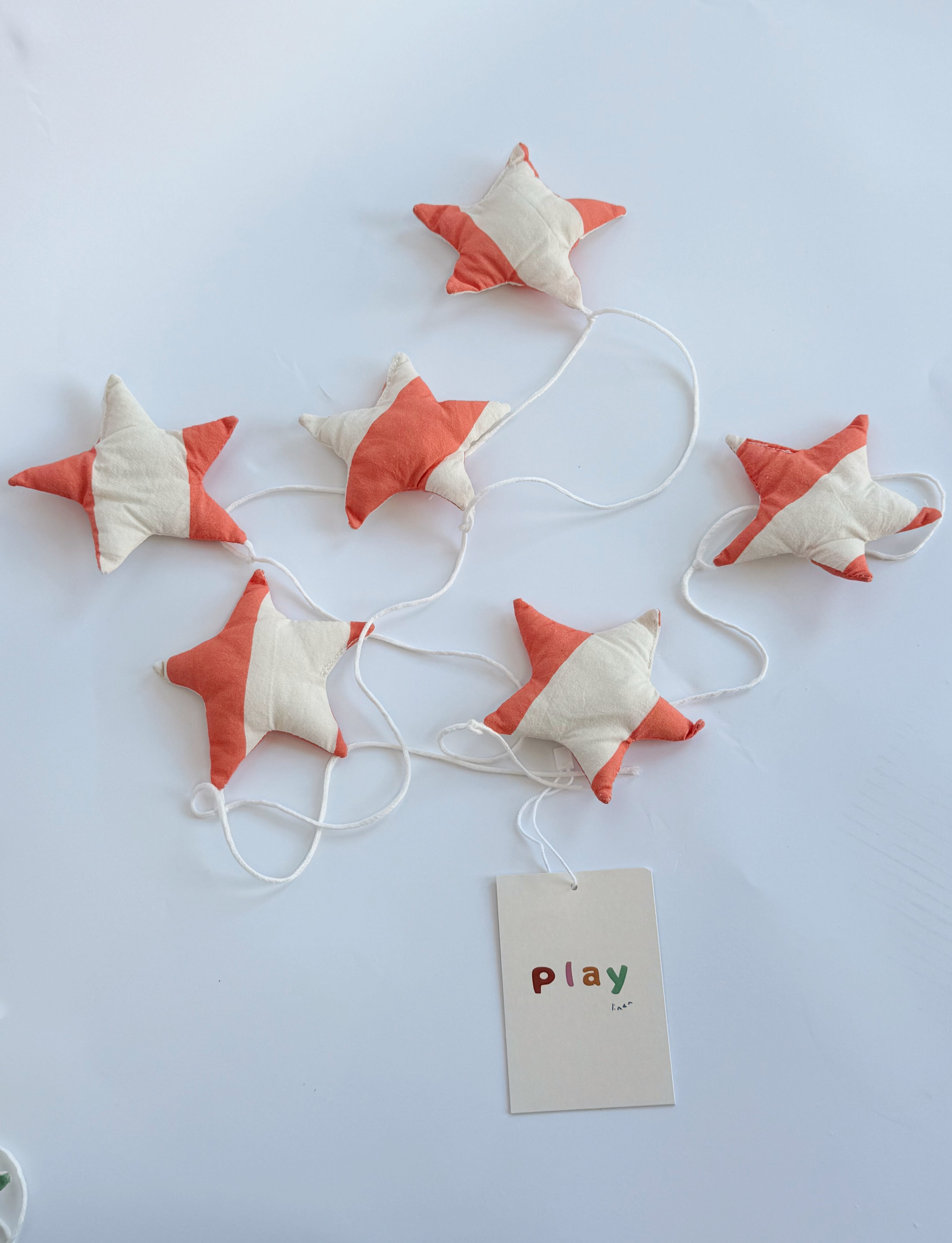 Cherry Stripe Star Garland (Pre Order August)