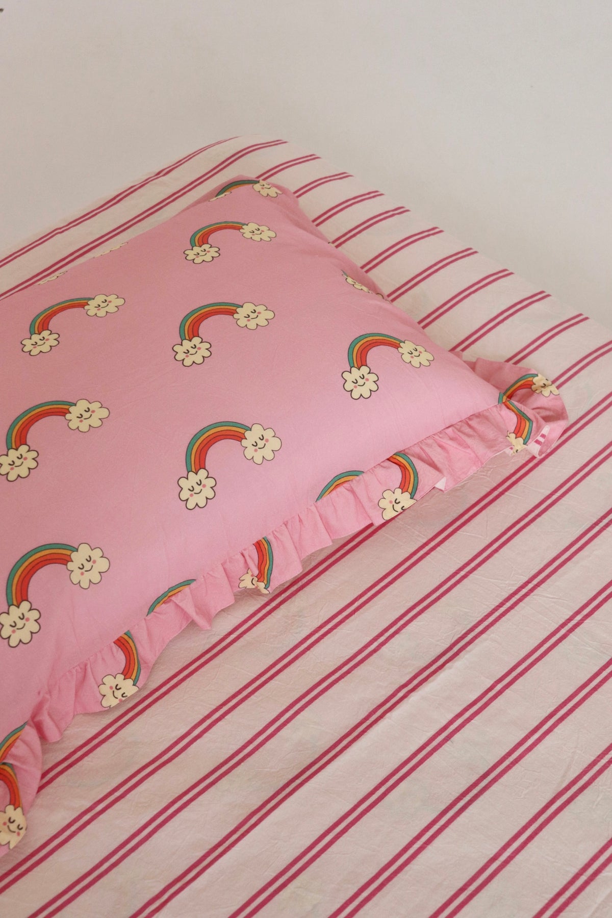 Over The Rainbow Reversible Fitted Sheet Set