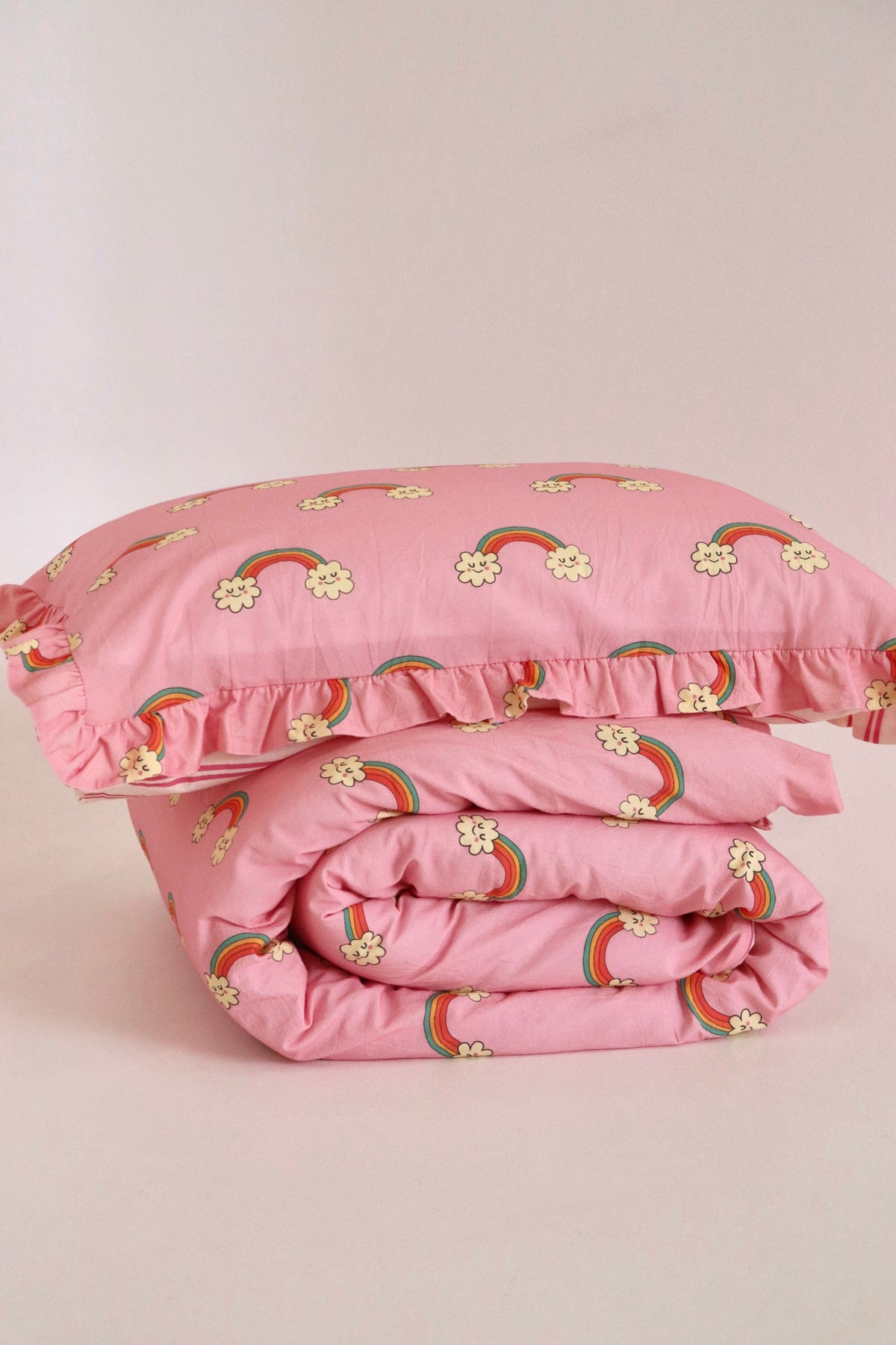Over The Rainbow Reversible Duvet Cover Set