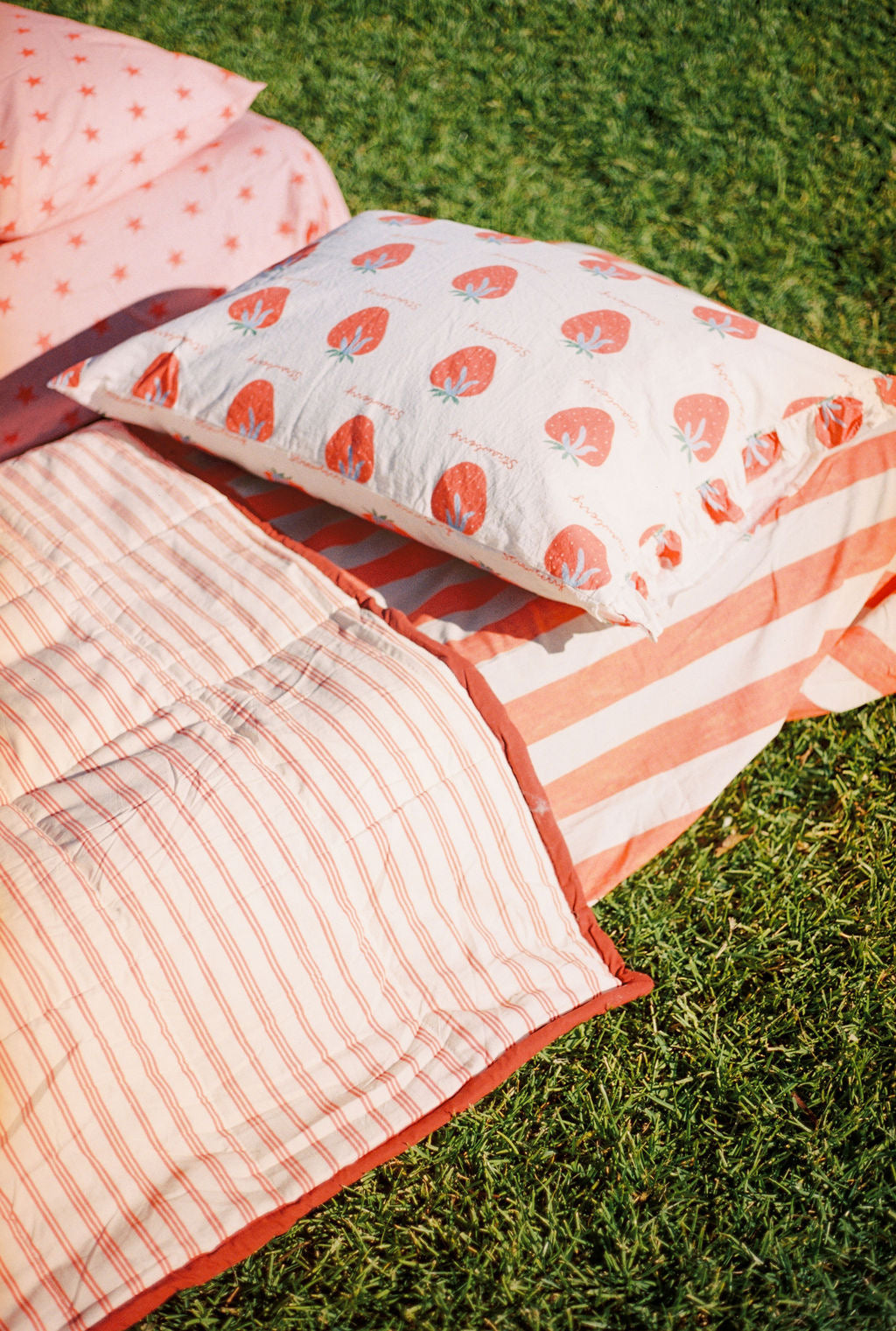 Holiday Stripe Reversible Quilt