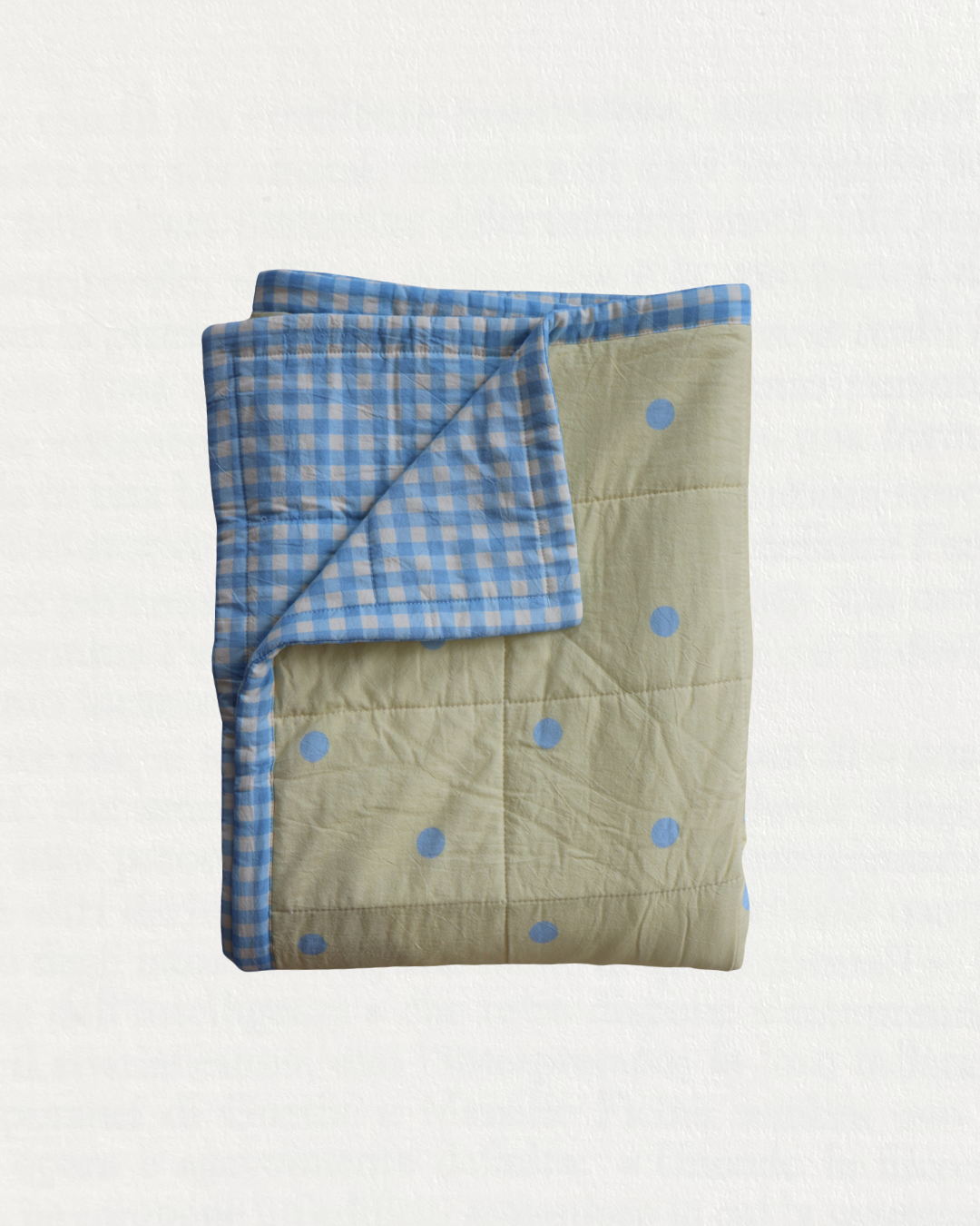 Sample Butter Dot Reversible Quilt - S/KS