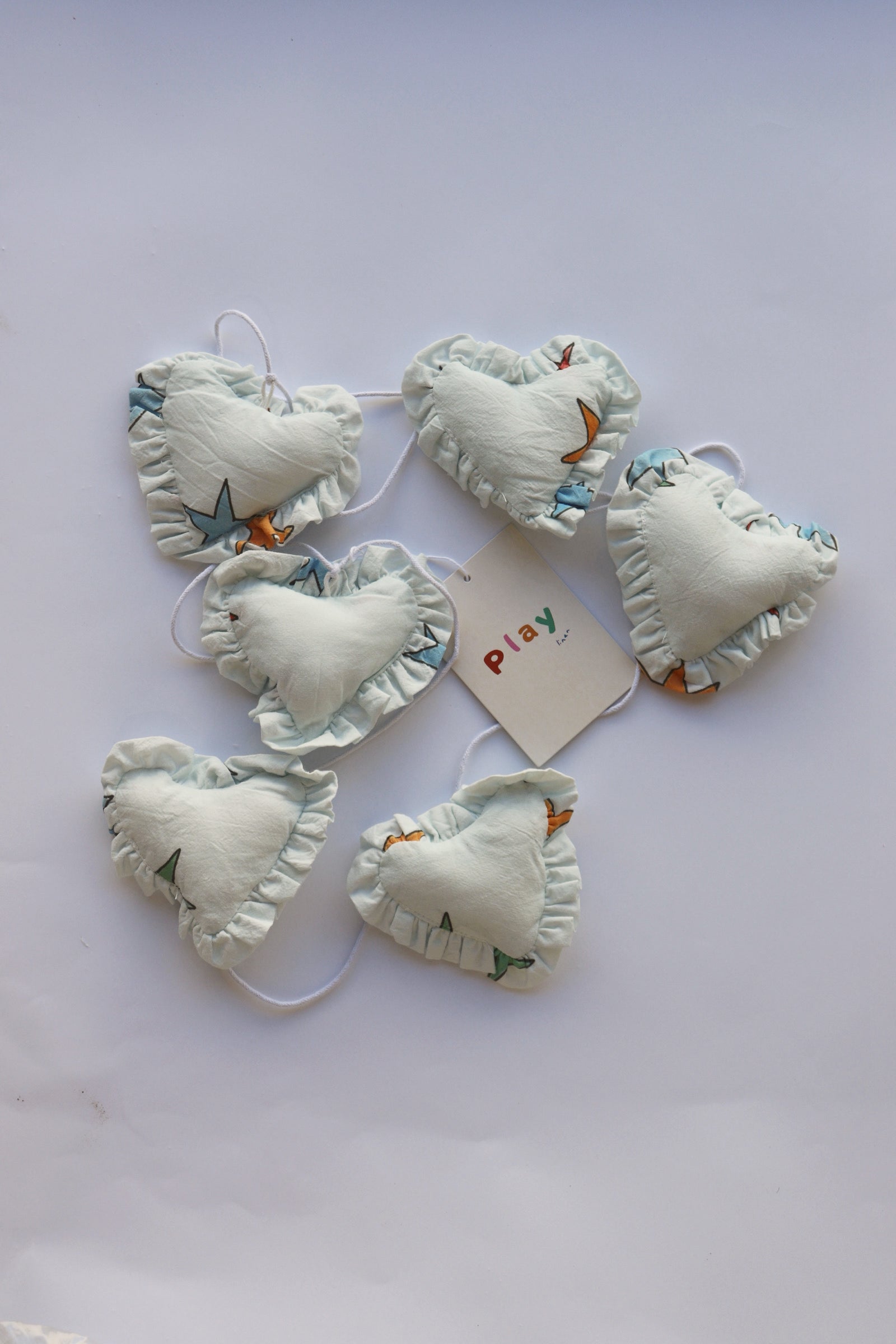 Retro Star Frill Heart Garland