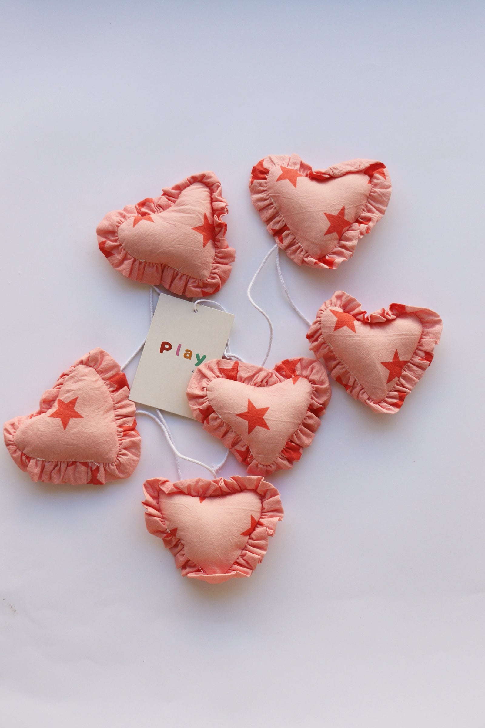 Strawberry Star Frill Heart Garland