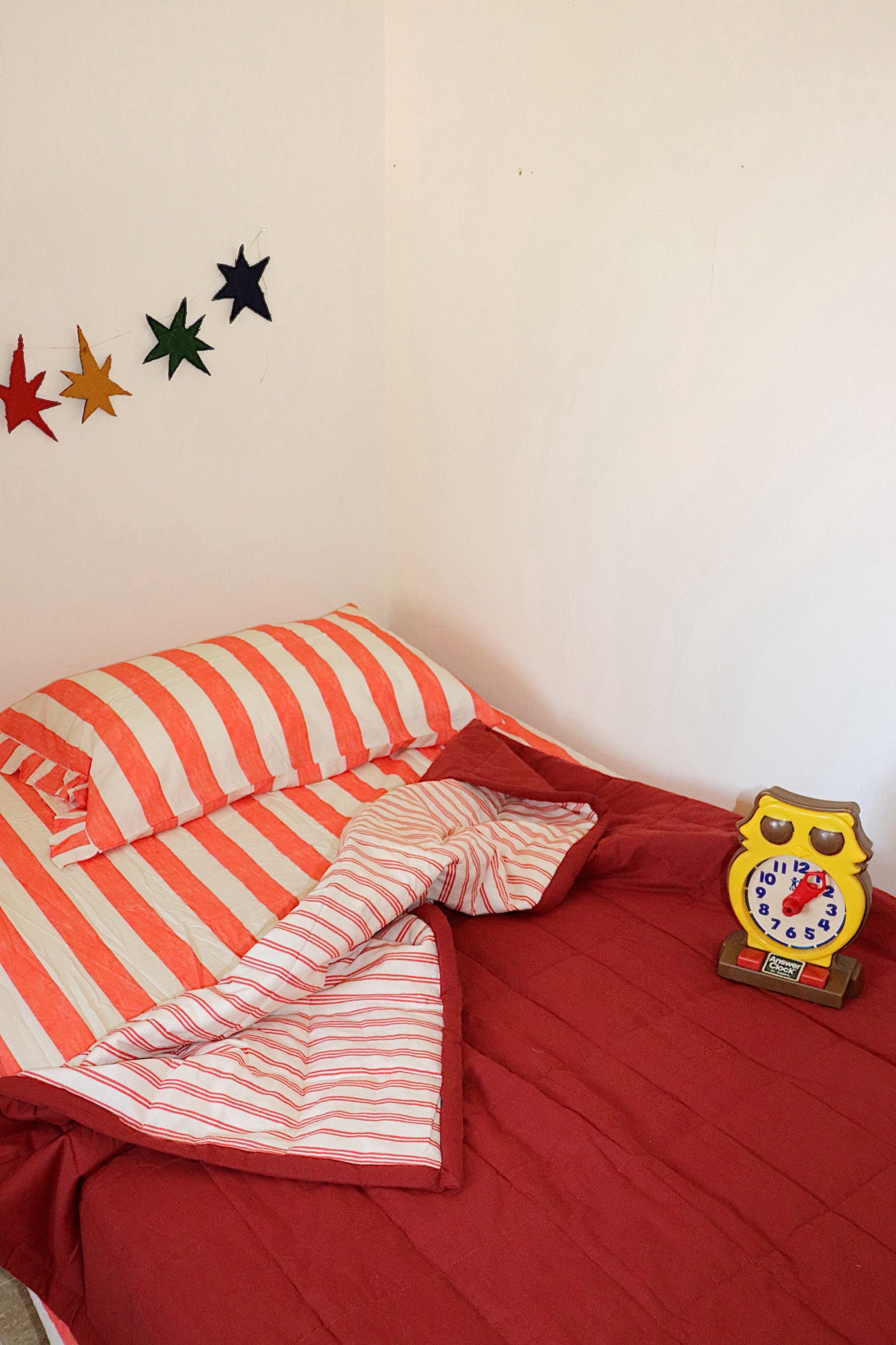 Holiday Stripe Reversible Quilt