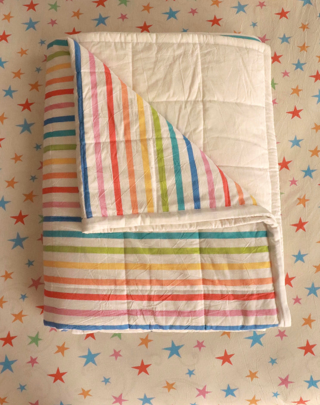 Playground Stripe Reversible Quilt (Pre Order June/July)